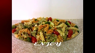 TriColor Pasta Salad with Italian Dressing [upl. by Pega]