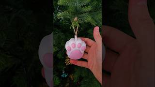 Sweet cat paw christmas ornament is now available Alima Unique Designs3dprinter 3dprint [upl. by Welcy]