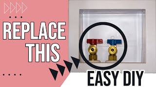 How to Replace Leaking Washing Machine Water Shutoff Valves  Choosing Valves amp Installation [upl. by Aylmar]