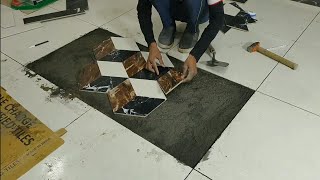 How to make 3d cube floor tiles design [upl. by Amaso251]