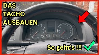 VW Golf V  5 Kombiinstrument  Tacho ausbauen  Tutorial für Anfänger So gehts ✔ [upl. by Gibrian]