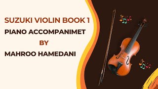 Suzuki Violin Book 1 piano accompaniment Minuet no3 Metronome 90 [upl. by Gnil]