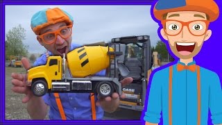 Learn Diggers for Children with Blippi  Videos for Toddlers [upl. by Einiffit]