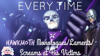 Every Time Hawkmoth Hawkmoths in the First Six Episodes of Miraculous Ladybug [upl. by Icaj]