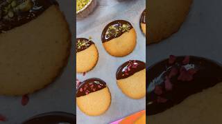 Keto Chocolate Dipped Cookies biscuits ketodiet chocolate [upl. by Gadmon]