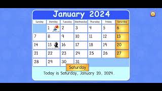 Starfall Calendar January 20 2024 [upl. by Yaya]