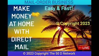 MAILING FLYERS Make Money Mailing Postcards Direct Mail Order Business Opportunity Home Business EZ [upl. by Radferd881]