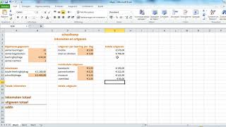 Excel schoolreisje totale opdracht [upl. by Eustazio]