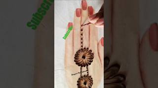 Beautiful mehndi trick 2024 🤩🫶 easy video new shorts mehndi youtube mehndidesign [upl. by Breeze332]