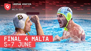 Water Polo Champions League Final 4 Malta 2024 Promo  European Aquatics [upl. by Nonah286]