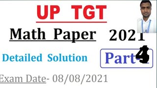 PART4 TGT MATHS2021 SOLUTIONTGTPGTKVSNVSDSSSBBPSCEMRSBSCIITNETJEEPCSviralvideo [upl. by Cirderf]