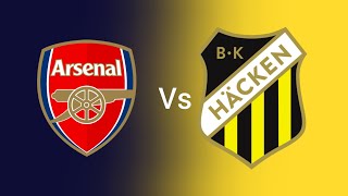 Bk Hacken Women vs Arsenal Women  Uefa Womens Champions League Qualification Match football game [upl. by Ryter431]