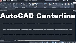 How to Draw Center line in AutoCAD [upl. by Nilahs]