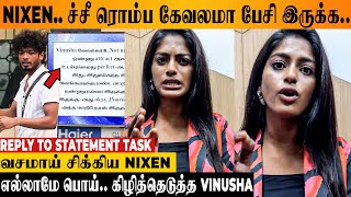 Bigg Boss 7 Vinusha Angry Reply To Nixens Statement Task  Body Shaming Comment 😡  Aishu  Maya [upl. by Ahsaeit]