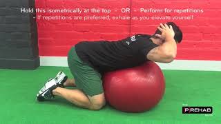 Improve your thoracic spine extension with a Swiss ball [upl. by Andromeda]