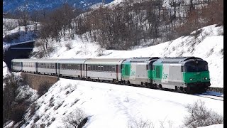 Les Trains de lhiver 2010 à Briançon [upl. by Omrellig573]