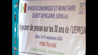 Uemoa  Le 30e anniversaire de sa création célébré dans les Etats membres [upl. by Sonnie]