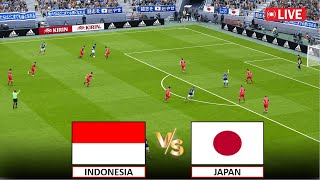 🔴Langsung  Indonesia vs Japan I FIFA World 2026 Qualifier Match Live Stream I eFootball Pes 21 Game [upl. by Alayne]