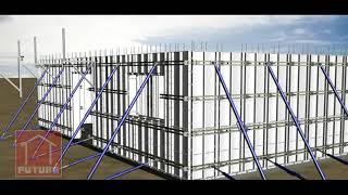 Future Formwork Alu F Panel Form System [upl. by Amsirp293]