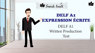 DELF A1 Production écrite  Fill in a form  Sample letter writing  A1 Writing [upl. by Nilahs]