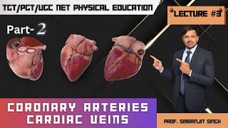 Coronary Arteries and Cardiac Veins  Prof Simranjit Singh  ugcnetphysicaleducation [upl. by Helse]