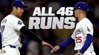 ALL 46 RUNS from the Dodgers NLCS win Shohei Mookie Tommy Edman AND MORE Dodgers stars SHINE [upl. by Napas]