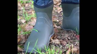 Mud Dogs RUTLAND SHORT Unisex Neoprene Wellington Boots Olive  Shuperb™ [upl. by Ahsiekit906]