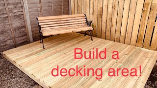 How to build a deck  Weekend Project [upl. by Ahsietal]