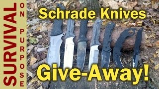 Schrade Knives Giveaway  7 people won a 2015 Survival Knife  CLOSED [upl. by Eidda673]