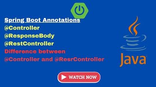 Spring Boot Tutorial 4 Spring Boot Annotations  Controller RestController ResponseBody [upl. by Alderman191]