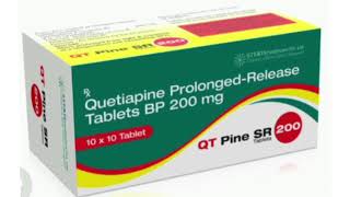 QT Pine SR 200 Tablets Quetiapine ProlongedRelease Tablets BP 200 mg [upl. by Onaireves]