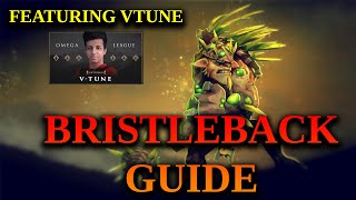 How to Play Bristleback  732c Basic Bristleback Guide [upl. by Vinny837]