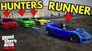 COIL VOLTIC vs BUFFALO STX GTA 5 MANHUNT [upl. by Eelatsyrc]