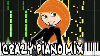 Crazy Piano Mix KIM POSSIBLE Theme Call me Beep me [upl. by Ettelrahc815]