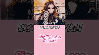 Boombayah  jennie rap version 💖 comment next song blackpink youtubeshorts [upl. by Konstantine]