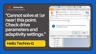 How to fix quotCannot solve at or near this point Check drive parameters and adaptivity settingsquot [upl. by Sharline]