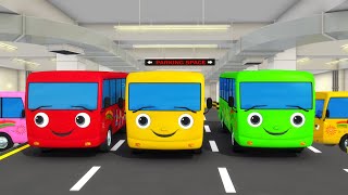 10 Little Buses Learning Numbers the Fun Way  Fun Baby Songs  Classic Baby Songs [upl. by Platt702]