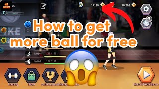 HOW TO GET MORE BALL FREE  THE SPIKE  VOLLEYBALL STORY [upl. by Ohcirej479]