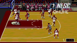 NBA Showdown 94  Bulls vs Blazers  Online H2H Highlights using Parsec  Sega Genesis Version [upl. by Osmen]