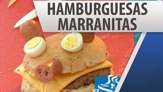 Hamburguesas Marranitas  Recetas de Comida [upl. by Surat]