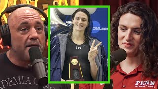 Joe Rogan ATTACKS TransSwimmer Lia Thomas [upl. by Assinna]