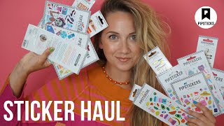 Pipsticks Sticker Haul  HUGE Unboxing [upl. by Helve956]