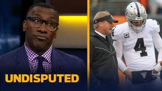 Skip and Shannon think Jon Gruden isnt sold on Carr as Raiders longterm QB  NFL  UNDISPUTED [upl. by Primalia]