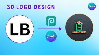 How to make 3D Logo Design in Canva  ক্যানভা দিয়ে 3D লোগো ডিজাইন  Canva Bangla Tutorial [upl. by Mirna744]