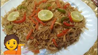 PANCIT CANTON WITH BIHON MY OWN SIMPLE VERSION LUTONGBAHAY [upl. by Sotos]