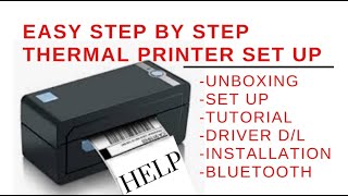 How to set up a thermal printer Easy Step by Step tutorial for any thermal printer [upl. by Mccoy729]