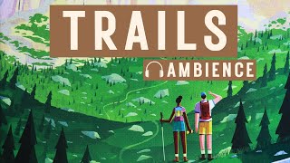 Trails Board Game Ambience  Background Music with Nature Sounds and Game Scenes [upl. by Barbey]