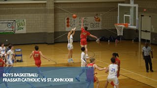 Boys Varsity Basketball vs St John XXIII [upl. by Nihi]