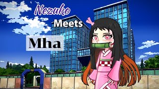 Nezuko meets MHA part 1knybhna [upl. by Elleinnad]