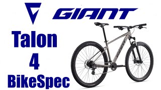 GIANT TALON 4 2022  BikeSpec  Entry Level XCTrail bike by Giant [upl. by Vinson]